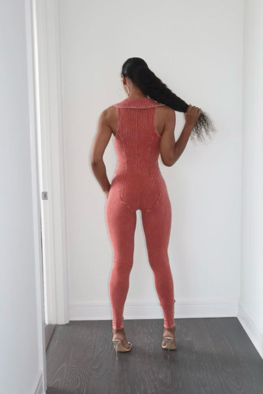 Bodied Jumpsuit (coral)